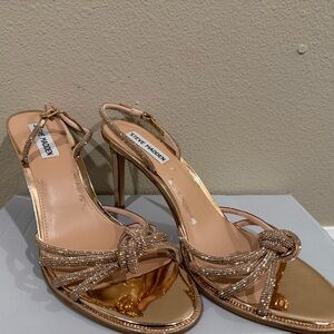 Steve Madden Metallic Gold Strappy Heels